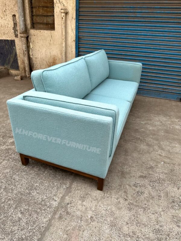 Boucle Fabric Sofa - Image 4