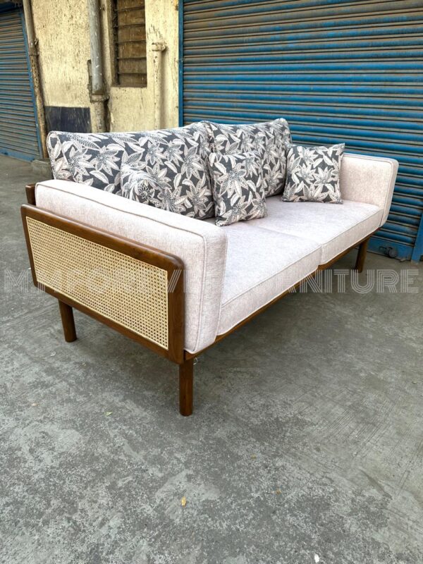 3 Seater Wooden Sofa Florenza Printed Sofa