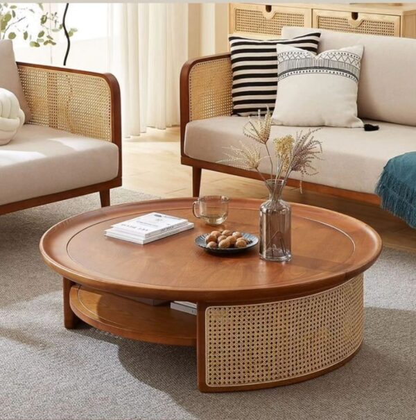 WOODEN CENTER TABLE - Image 5