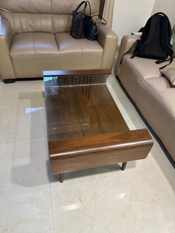 WOODEN CENTER TABLE - Image 4