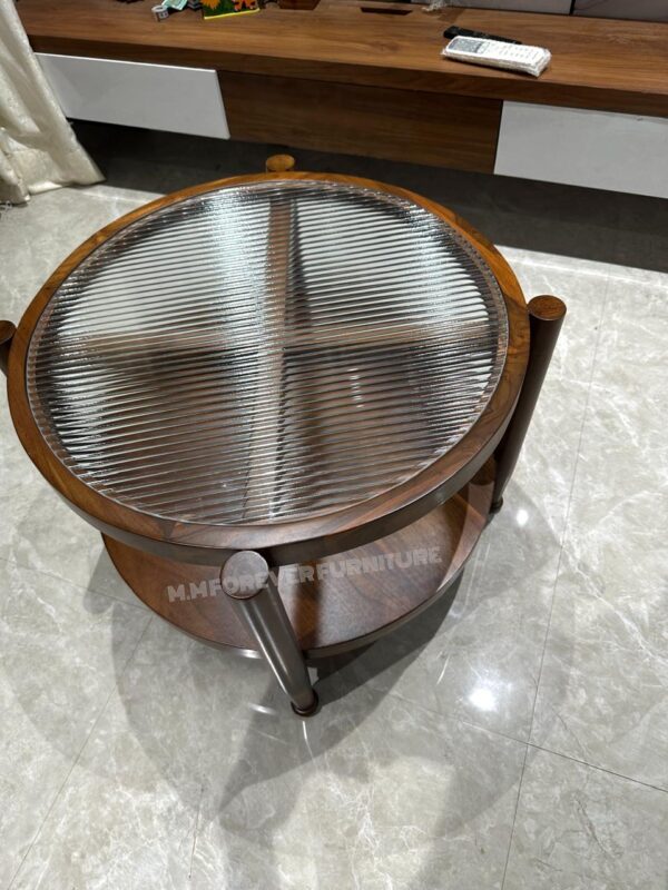 WOODEN CENTER TABLE - Image 4