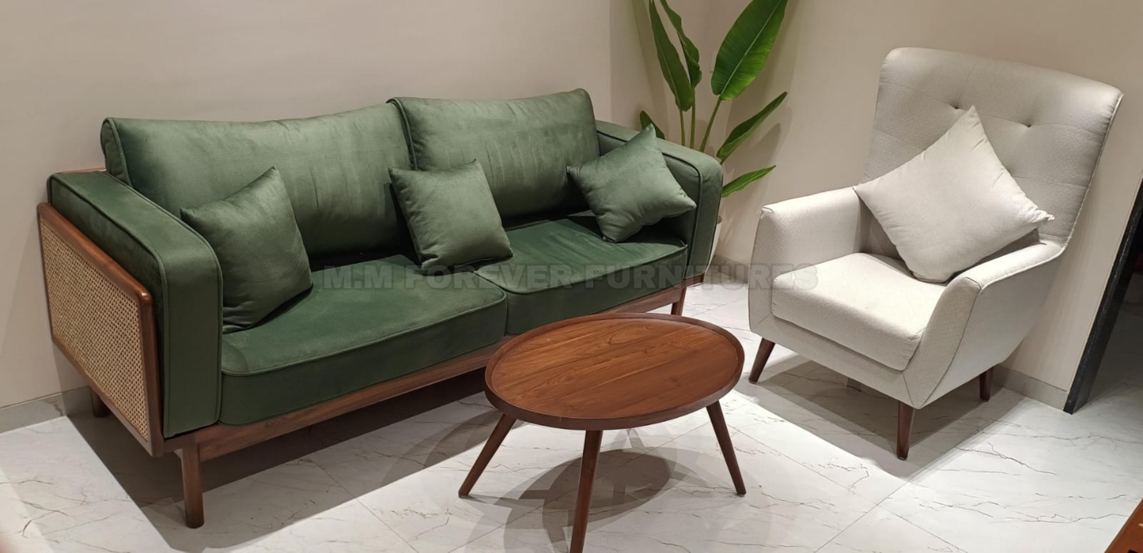 3 SEATER WOODEN SOFA MADE IN TEAK WOOD - Image 2