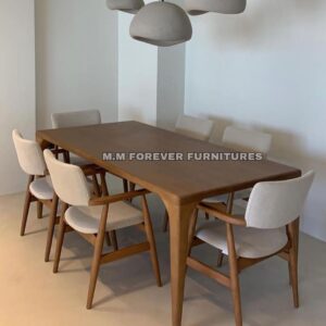 Wooden Dining Table with Wooden Top MADE IN TEAK WOOD