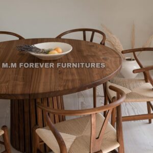 Wooden Dining Table with Wooden Top MADE IN TEAK WOOD