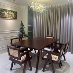 Wooden Dining Table with Wooden Top MADE IN TEAK WOOD