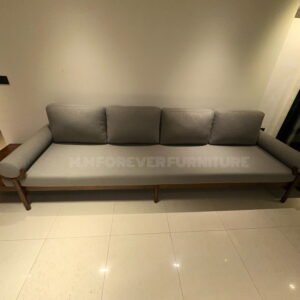 4 Seater Boucle Fabric Sofa