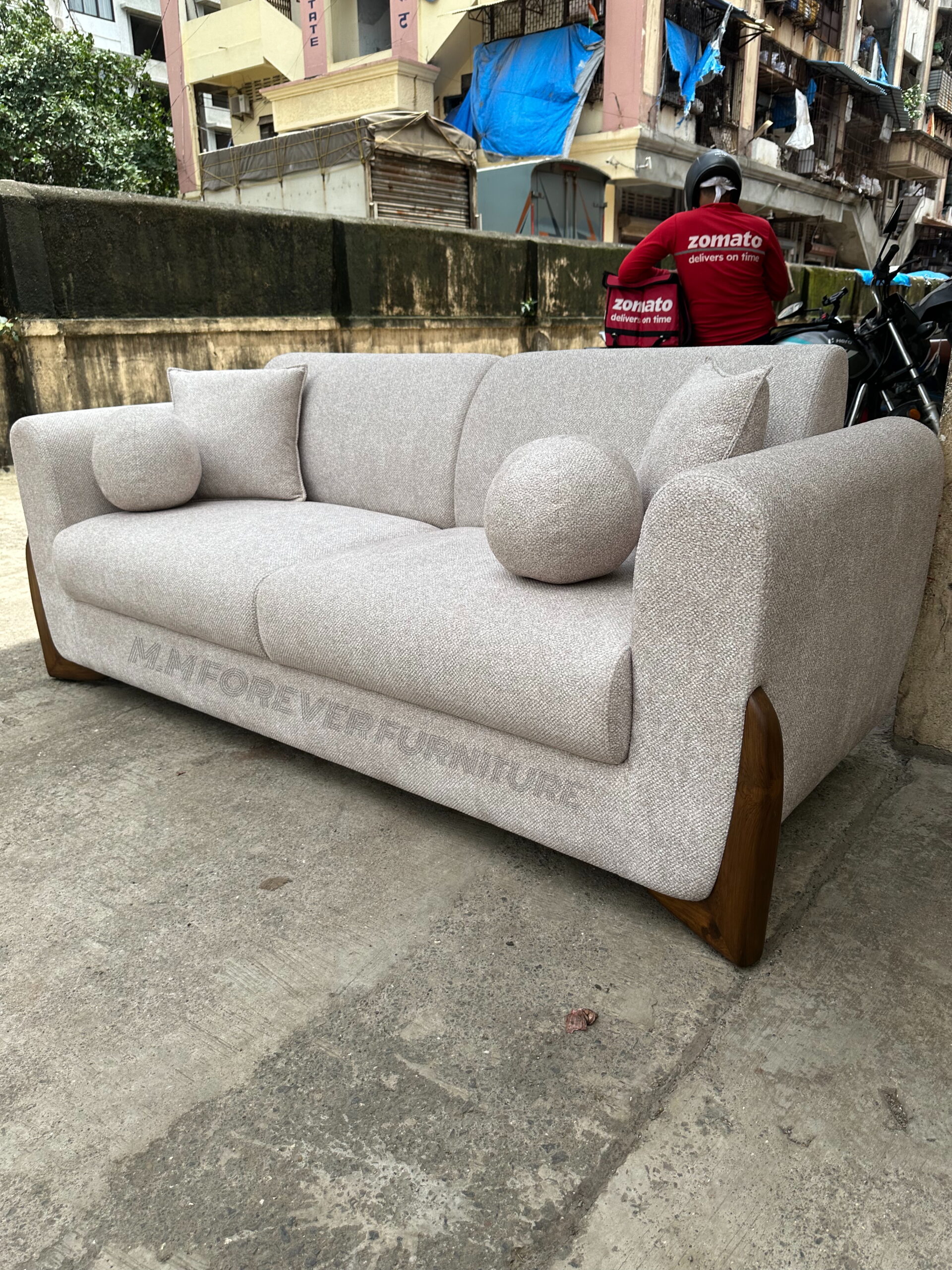 3 SEATER HOUZE SOFA MADE IN TEAK WOOD - Image 2