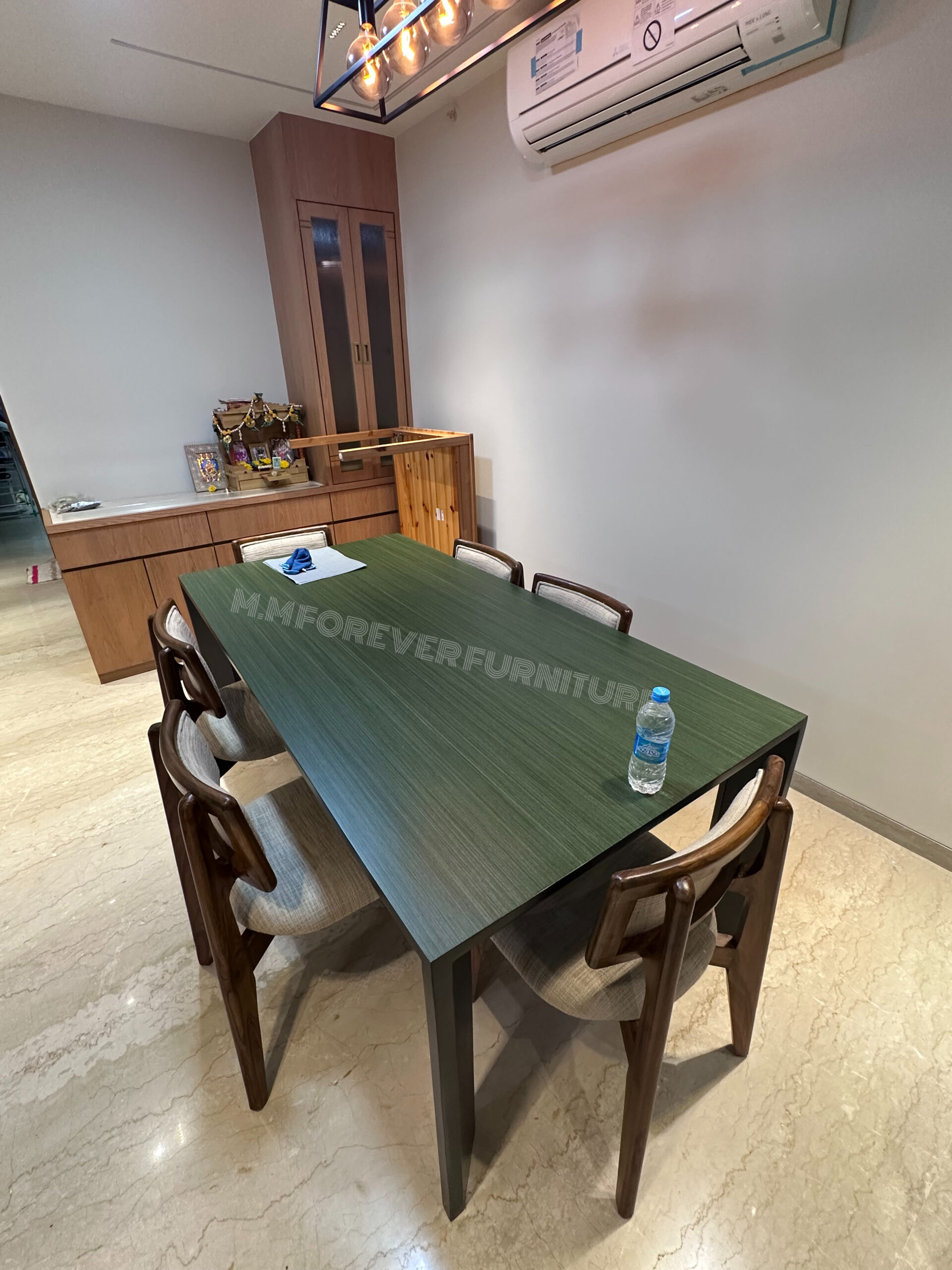 Wooden Dining Table with Marble Top MADE IN TEAK WOOD - Image 5