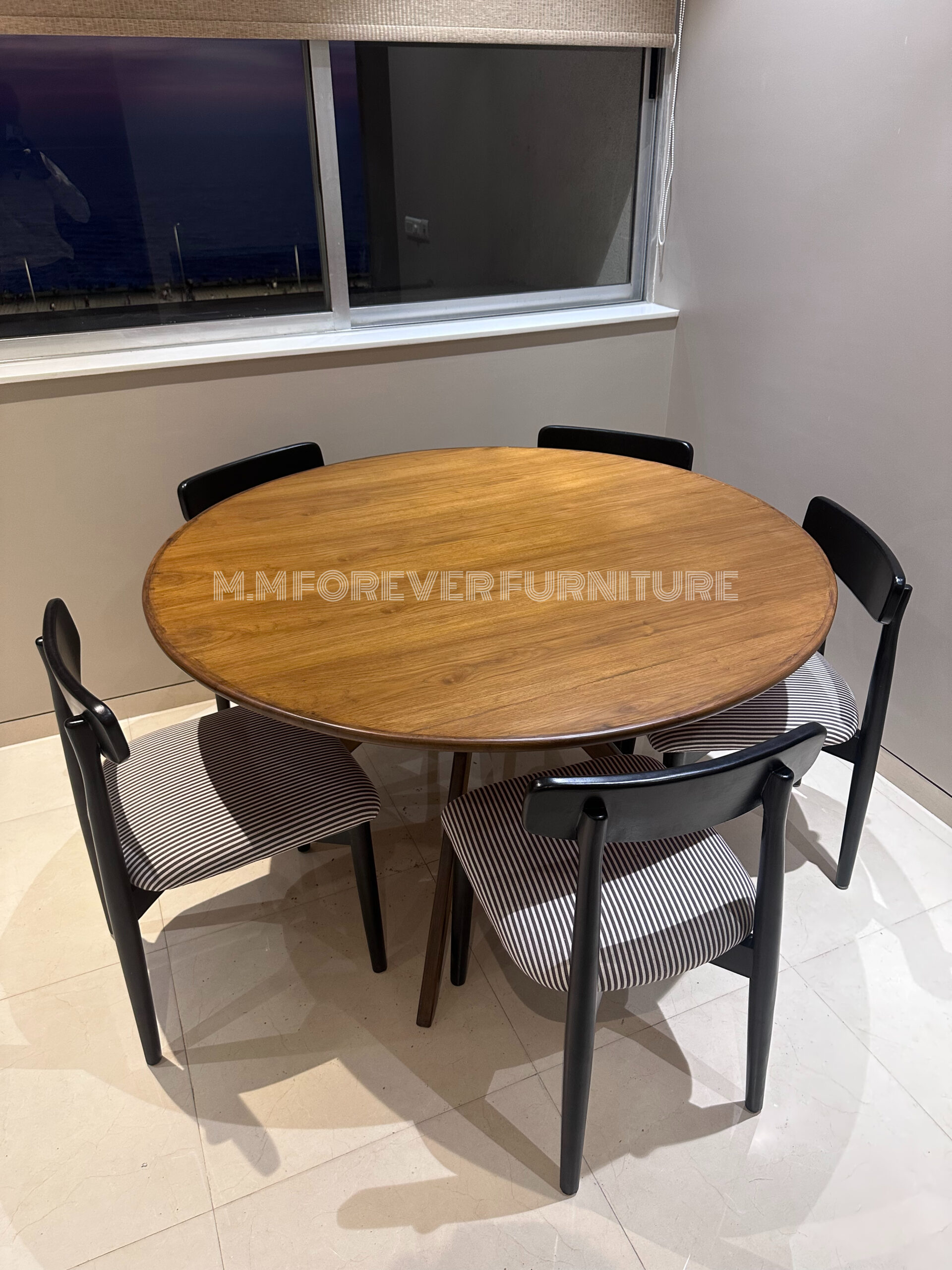 ROUND Wooden Dining TABLE MADE IN TEAK WOOD - Image 5
