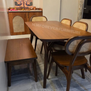 Wooden Dining Table with  WOODEN  Top MADE IN TEAK WOOD
